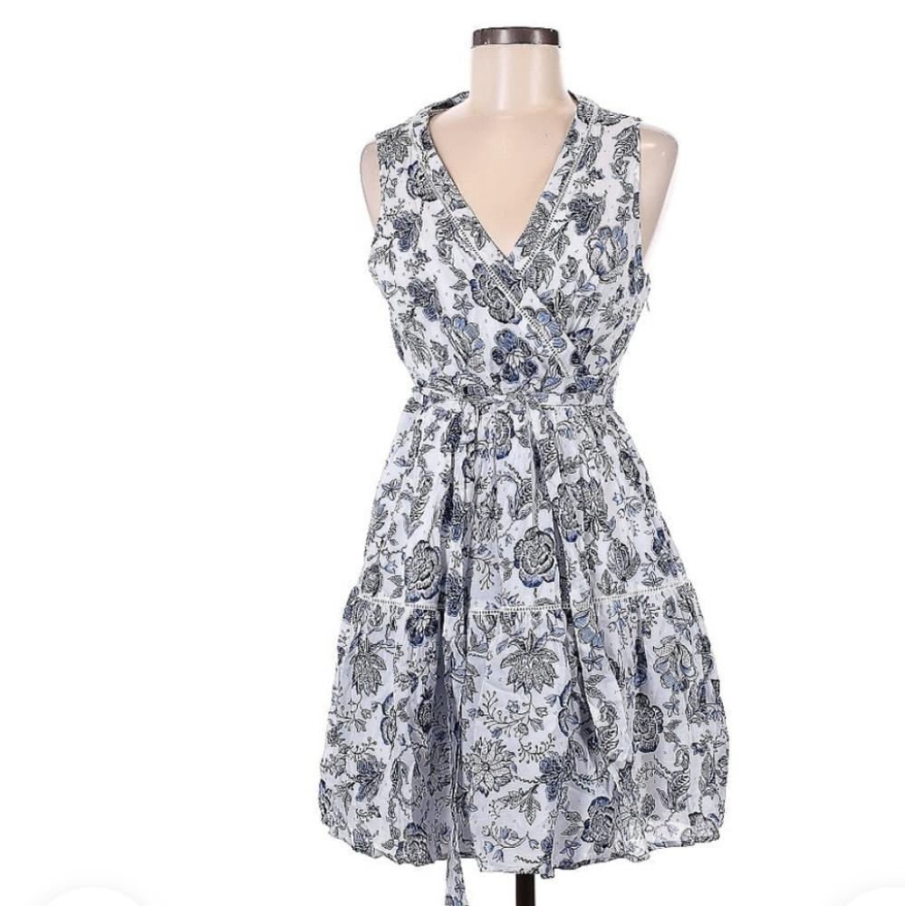 Lucky Brand Blue and White Floral Mini Dress